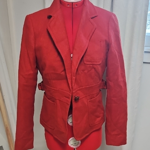 J. Crew Jackets & Blazers - J. Crew Vibrant Orange Tailored Blazer